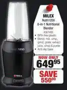 Dis-Chem Milex nutri1200 8-in-1 nutritional blender offer