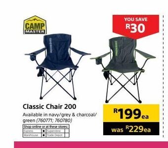 Builders Warehouse Classic chair 200 offer