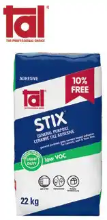 Builders Warehouse 22kg stix ceramic tile adhesive offer