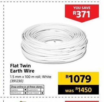 Builders Warehouse Flat twin earth wire offer