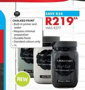 Chamberlain Chalked paint offer