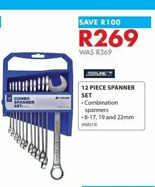 Chamberlain 12 piece spanner set offer