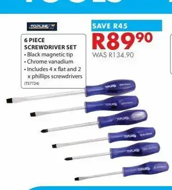 Chamberlain 6 piece screwdriver set offer