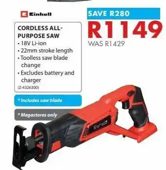 Chamberlain Cordless all-purpose saw offer