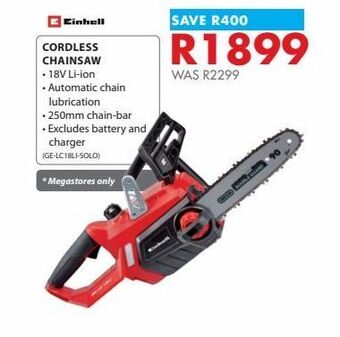 Chamberlain Cordless chainsaw offer