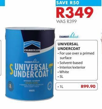 Chamberlain Universal undercoat offer