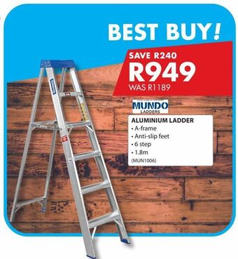 Chamberlain Aluminium ladder offer