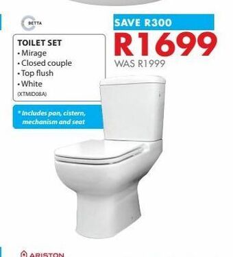 Chamberlain Toilet set offer