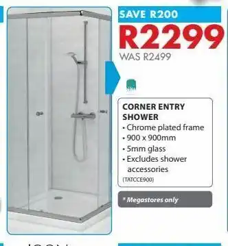 Chamberlain Corner entry shower offer