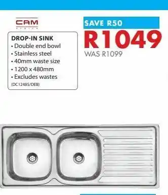 Chamberlain Drop-in sinks offer