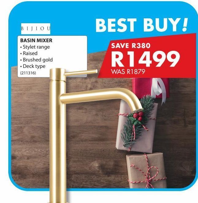 Basin mixer offer at Chamberlain