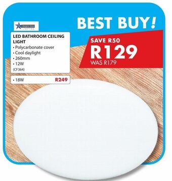 Chamberlain Led bathroom ceiling light offer
