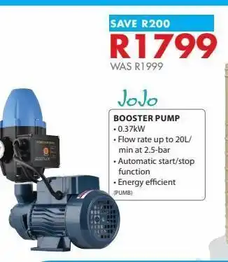 Chamberlain Booster pump offer