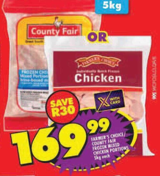 Framer's Choice / Country Fair Frozen Mixed Chicken Portions 5kg offer