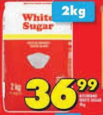 Shoprite Ritebrand White Sugar 2kg offer