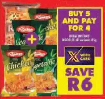 Shoprite Roka Instant Noodles 5 x 85g offer