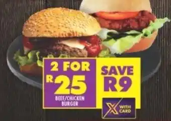 Shoprite Beef / Chicken Burger 2s offer