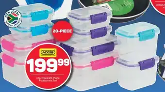 Pick n Pay Addis Clip'n Seal 20-Piece Foodsaver Set offer