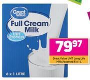 Game Great value uht long life milk assorted-6 x 1l offer