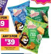 Game Simba potato chips assorted-for 3 x 120g offer