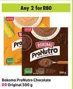 Game Bokomo pro nutro chocolate or original-for 2 x 500g offer
