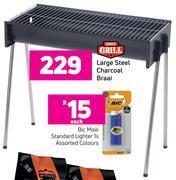 Game Expert grill large steel charcoal braai offer
