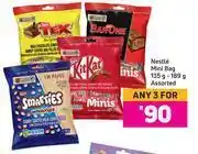 Game Nestle mini bag assorted-for 3 x 135g-189g offer