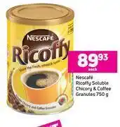 Game Nescafe ricoffy soluble chicory & coffee granules-750g each offer