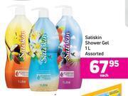 Game Satiskin shower gel assorted-1l each offer