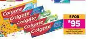 Game Colgate toothpaste regular/herbal/herbal white or gel-for 5 x 100ml offer