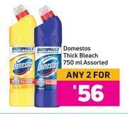 Game Domestos thick bleach assorted-for 2 x 750ml offer