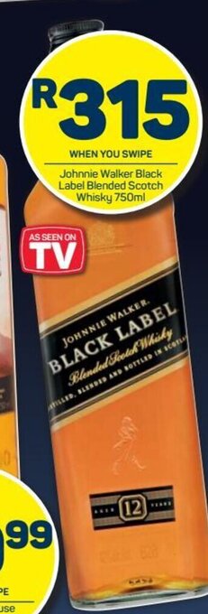 Pick n Pay Johnnie Walker Black Label Blended Scotch Whisky 750ml offer