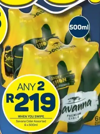 Pick n Pay Savana Cider assorted 2 x 6 x 500ml offer