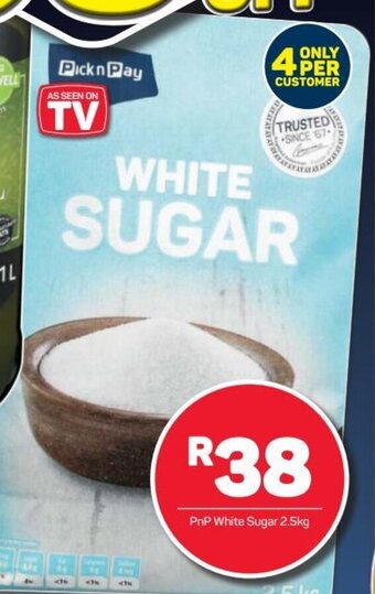 Pick n Pay PnP White Sugar 2.5kg offer