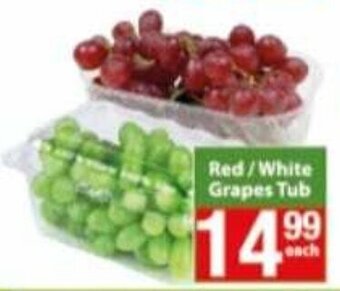 Check Save Red / White Grapes Tub offer