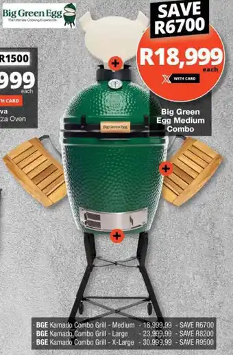 Checkers Big Green Egg Medium Combo offer