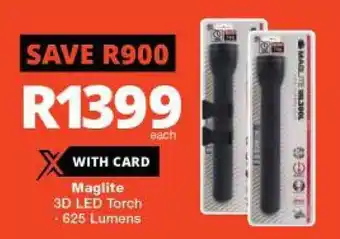 Checkers Maglite 3D LED Torch - 625 Lumens offer