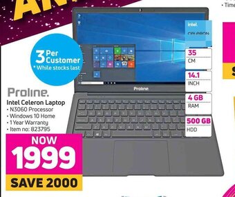 Game Proline Intel Celeron Laptop offer