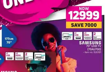 Game Samsung 70" UHD TV offer