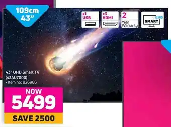 Game Samsung 43" UHD Smart TV offer