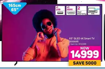 Game Samsung 65" QLED 4K Smart TV offer