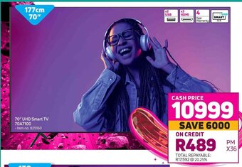 Game Hisense 70" UHD Smart TV 70A7100 offer