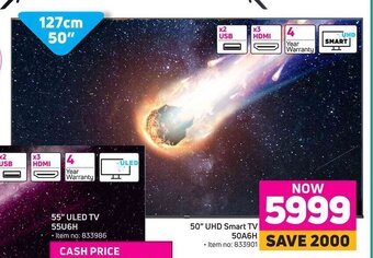 Game Hisense 50" UHD Smart TV 50A6H offer