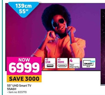 Game Hisense 55" UHD Smart TV 55A6H offer