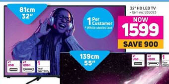 Game Telefunken 32" HD LED TV offer