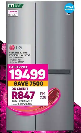Game LG 643L Side by Side offer