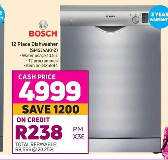 Bosch 12 Place Dishwasher