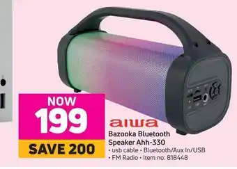 Game Aiwa Bazooka Bluetooth Speaker Ahh-330 offer