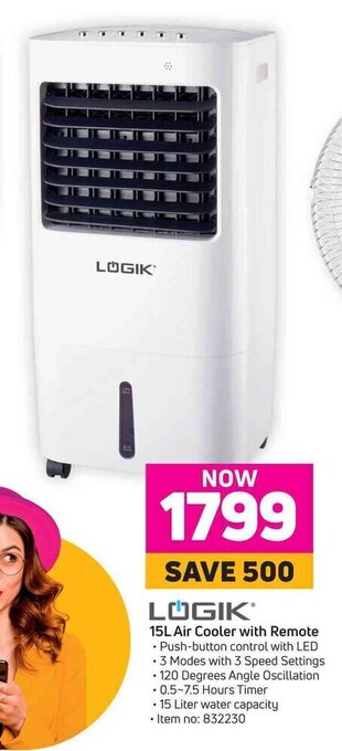 Game Logik 15L Air Cooler with Remote offer