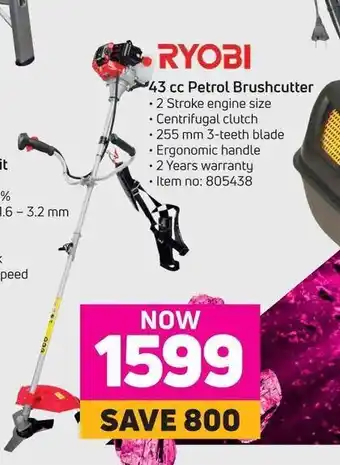 Game Ryobi 43 cc Petrol Brushcutter offer